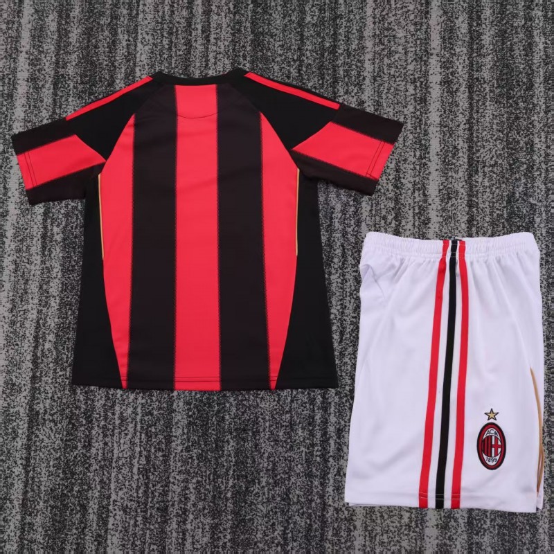 Retro Kids 11/12  AC Milan Home Jersey