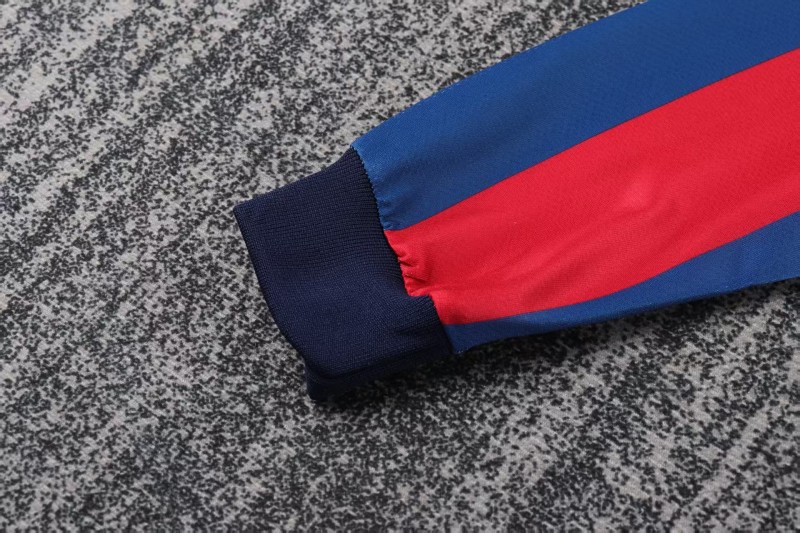 Retro Kids 10/11 Barcelona Red Blue Home Long Sleeve Jersey