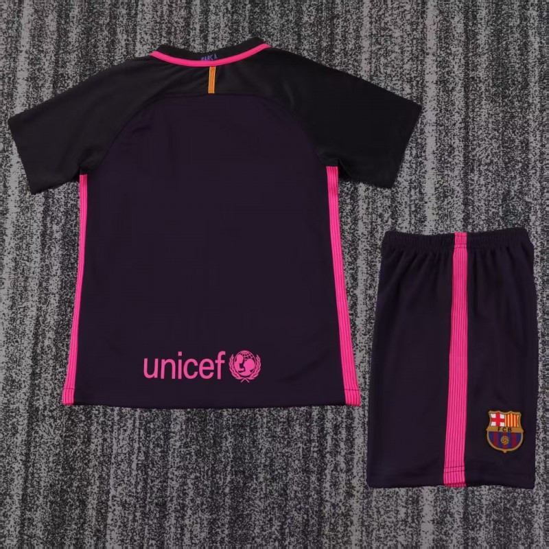 Retro Kids 16/17 FC Barcelona Away Jersey