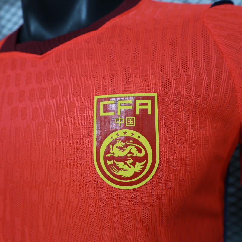 Player Version 2026 China Red  Home Jersey