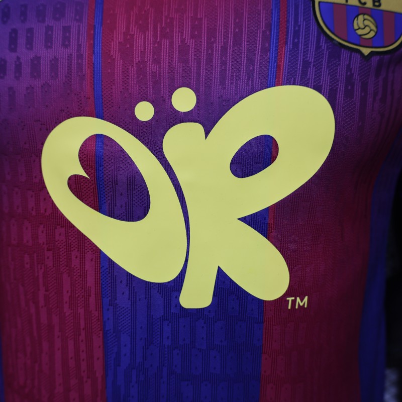 Player Version 25/26 FC Barcelona Royal Blue & Garnet Red  Special Edition Jersey