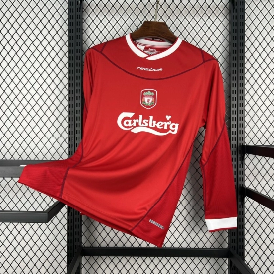 2002/04 Retro Liverpool Home Long Sleeve Jersey