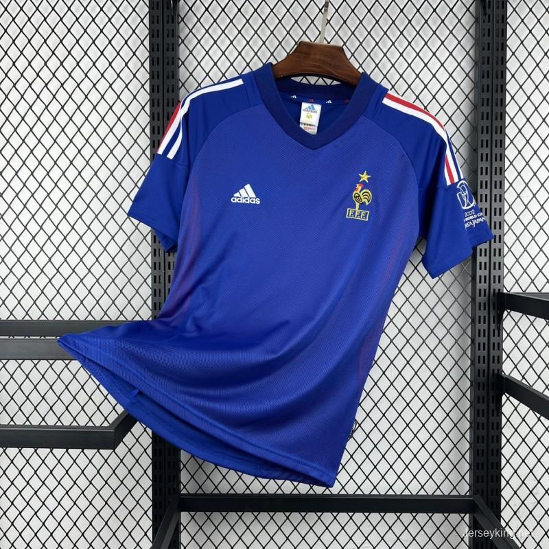 Retro 2002 France Home Jersey