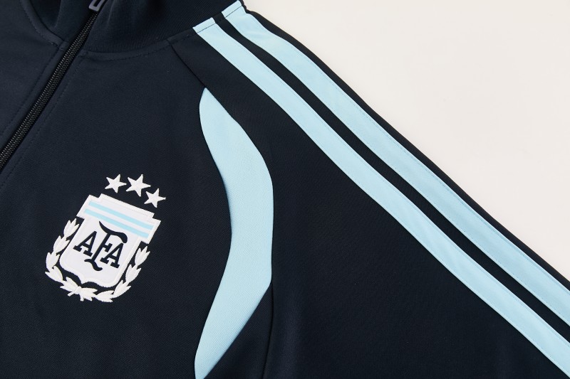 26/27 Argentina Royal Blue Full Zipper Jacket Tracksuit + Long Pants