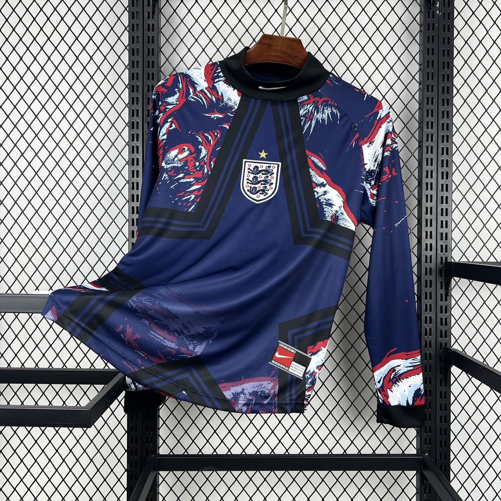 2026 Mens England Hollywood Goalkeeper Long Sleeve Jersey