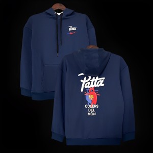 23/24 Barcelona x Patta Navy Hoodie