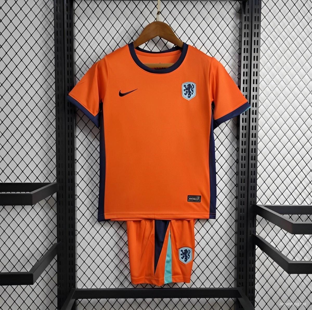 2024 KIDS Netherlands Home Jersey