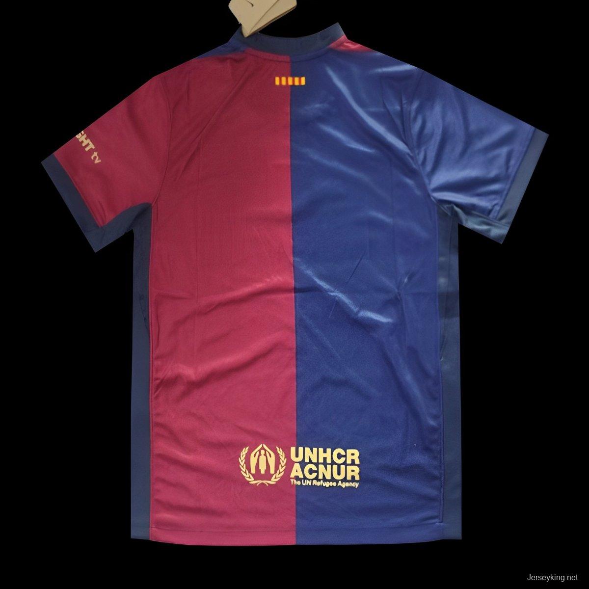 24/25 Barcelona Home 125Th Anniversary 1899-2024 Printing Jersey