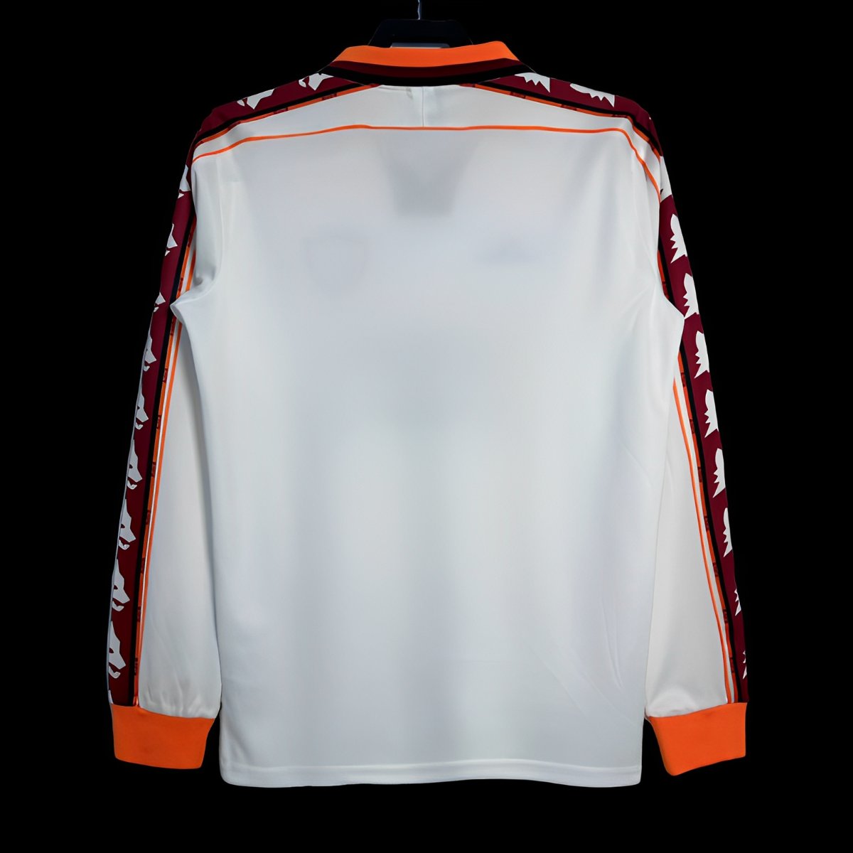 Retro 98/99 Roma Away White  Long Sleeve Jersey