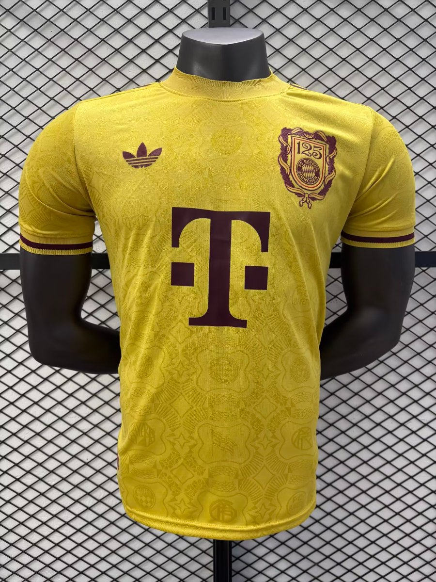 Player Version 25/26 Bayern Munich 125Th Anniversary Yellow Jersey