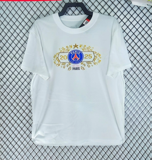 25/26 PSG Built To Win Champion White T-Shirt