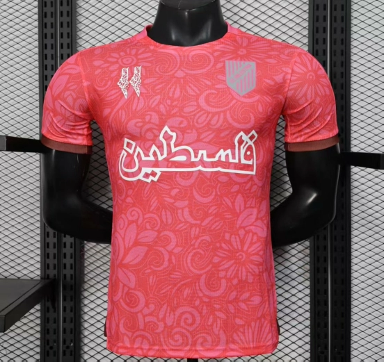 Player Version 25/26 CD Palestina Pink Jersey
