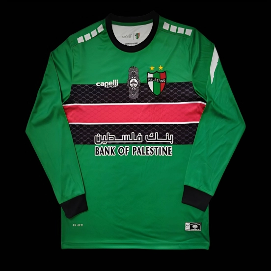 Retro 22/23 CD Palestino Green Long Sleeve Jersey