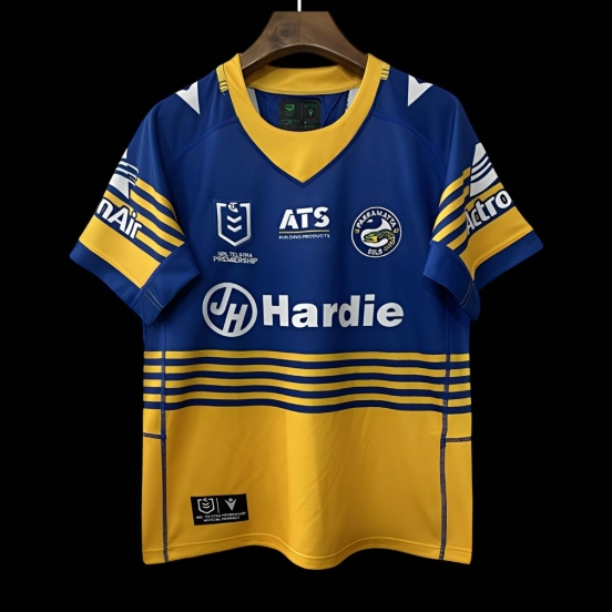 25/26 Parramatta Eels Blue and Gold with Horizontal Stripes Jersey