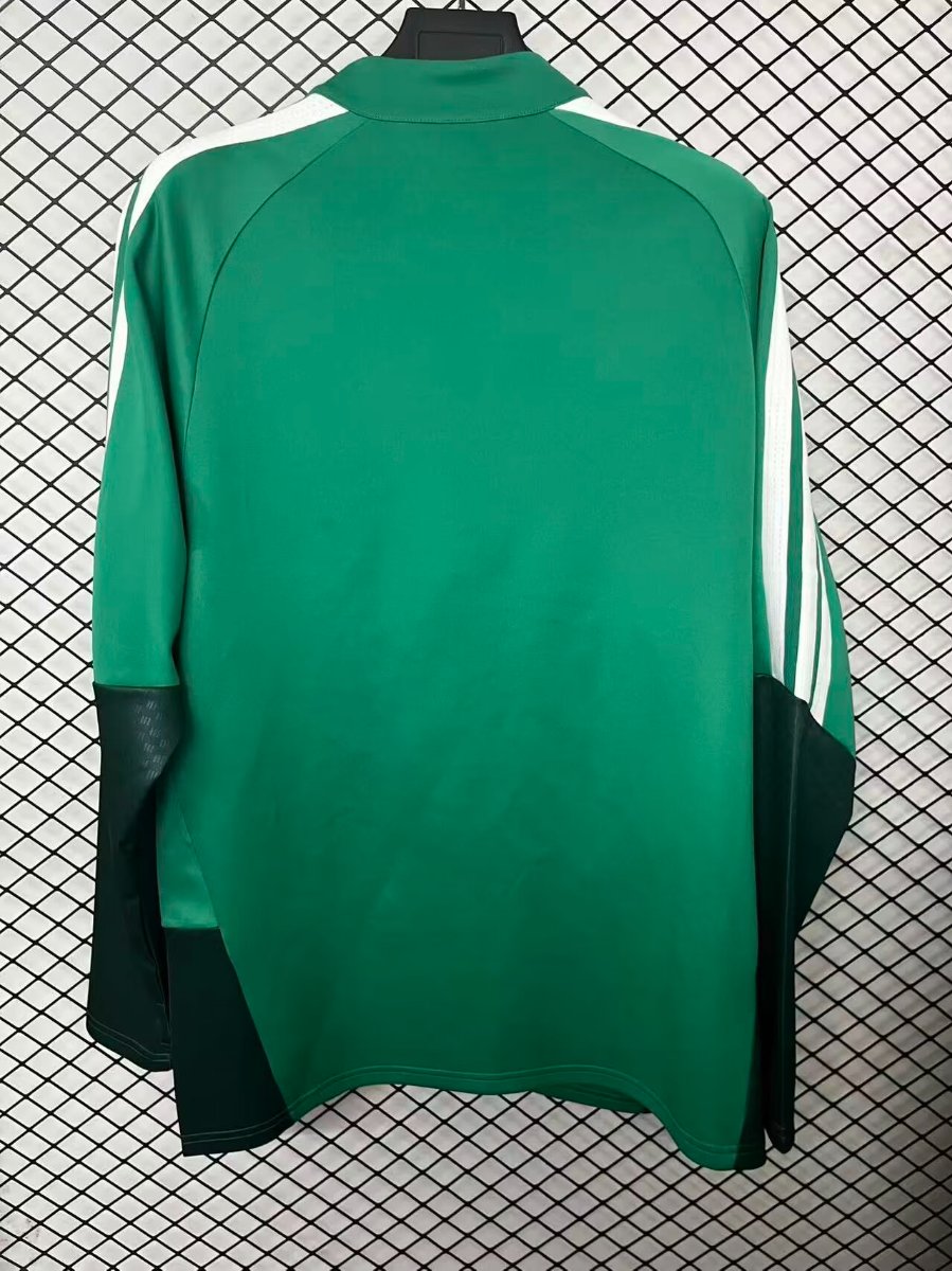 2026 Algeria Green Half Zipper Jacket