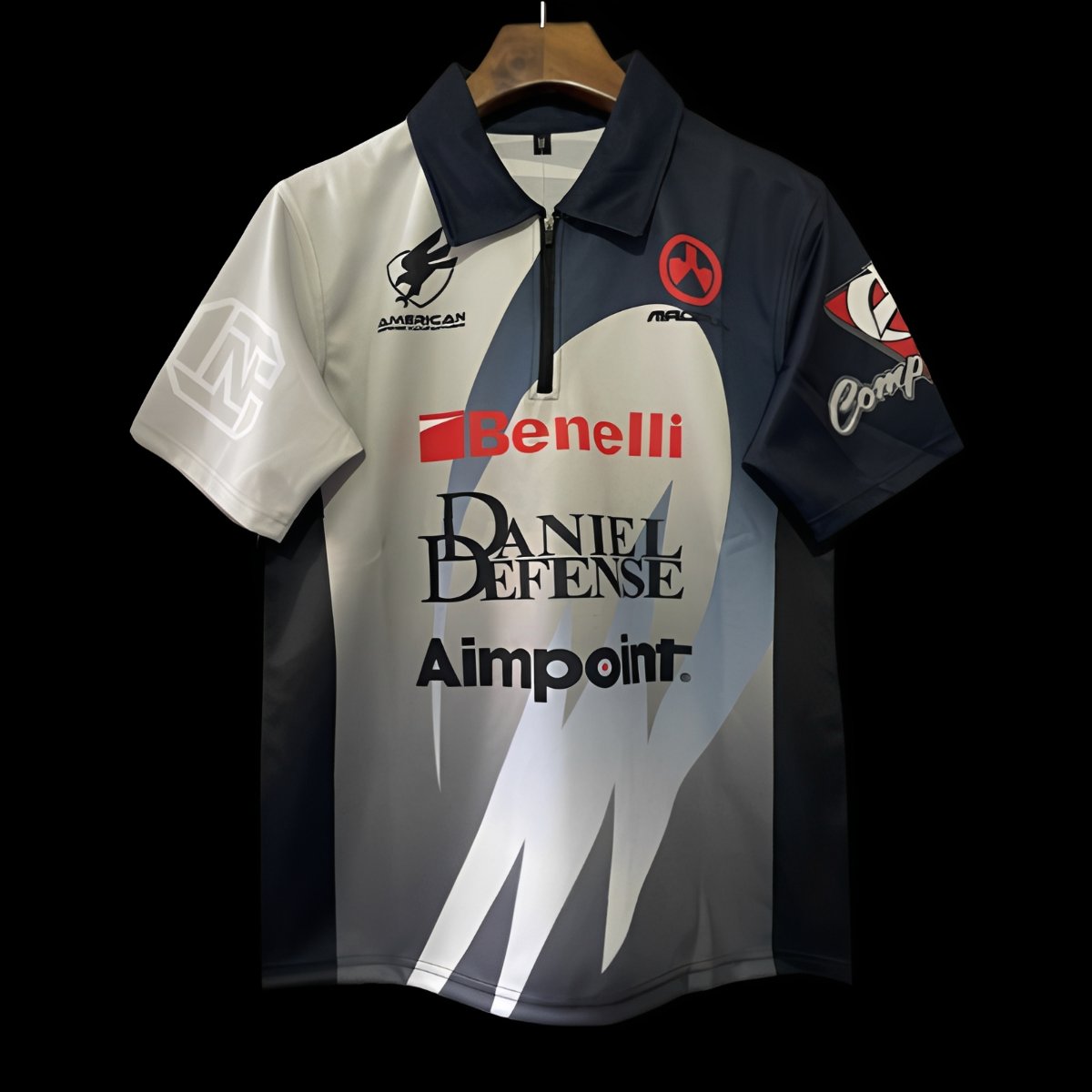 25/26 Shooting Sports Black and White with Abstract Pattern Shooting Jersey