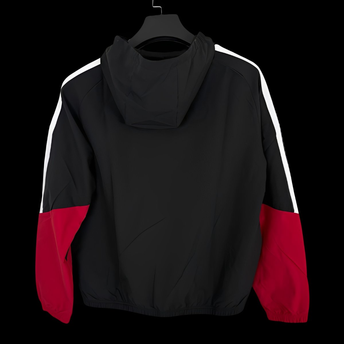 2026 Germany Black Full Zipper Windbreaker