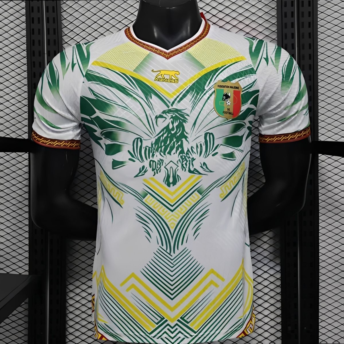 Player Version 2026 Mali Away White with Eagle Pattern Jersey
