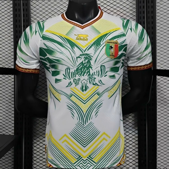 Player Version 2026 Mali Away White with Eagle Pattern Jersey