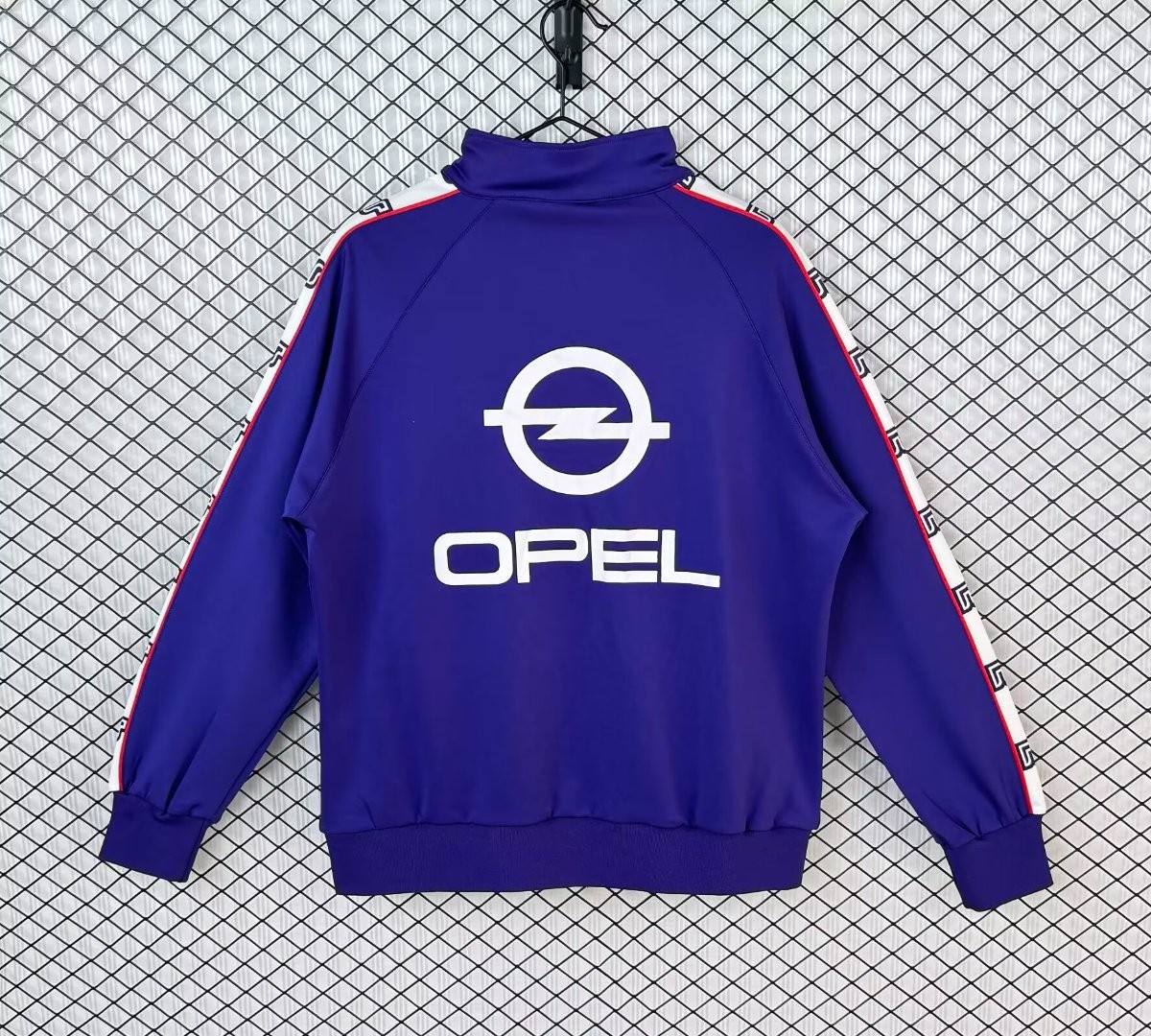 Retro 85/86 Fiorentina Home Purple Full Zipper Windbreaker