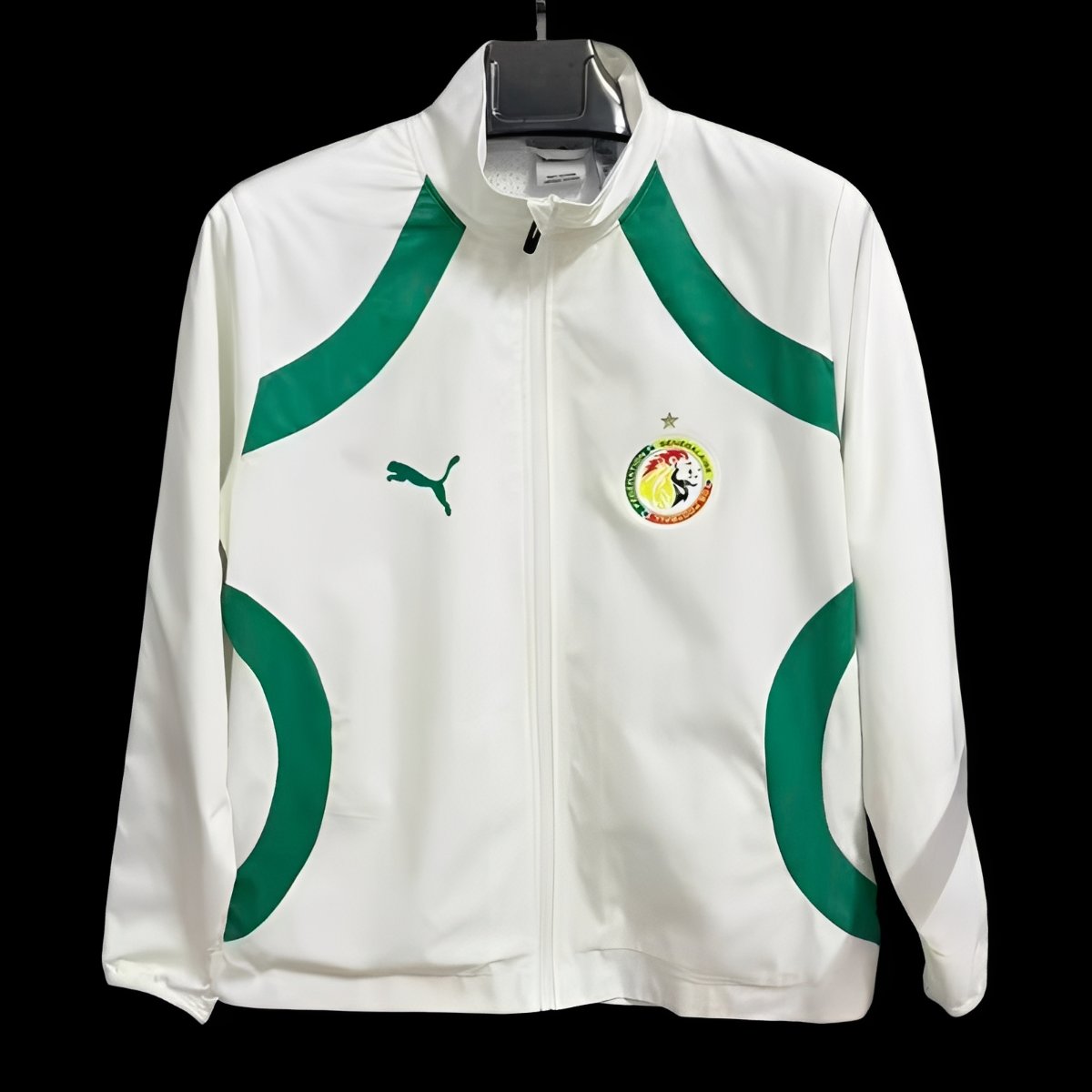 2026 Senegal White Full Zipper Windbreaker