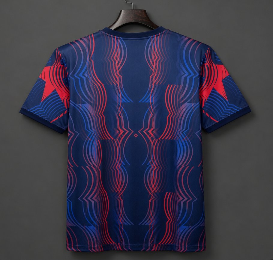 26/27 Barcelona Pre-Match Dark Blue/Red/Gold Jersey