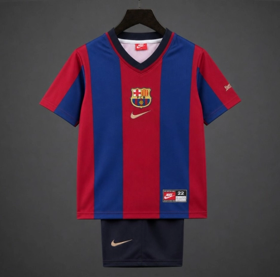 Retro Kids 98/99 Barcelona Home Jersey