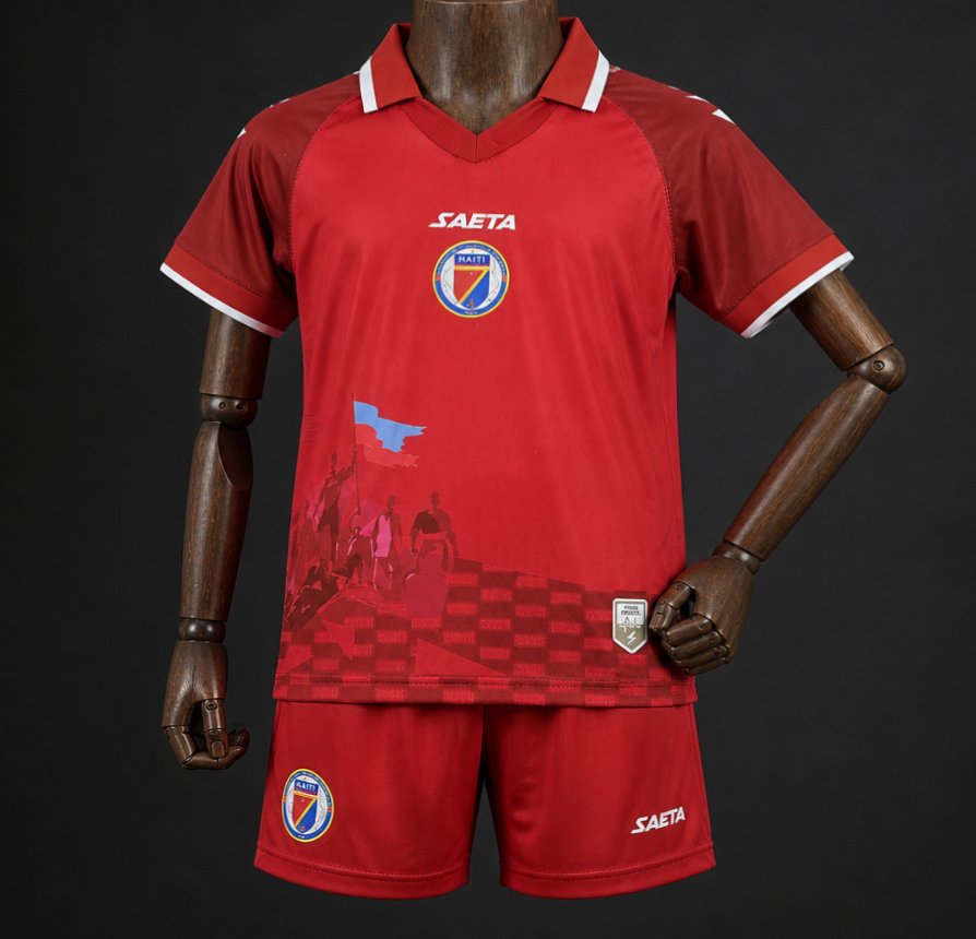 2026 Kids Haiti World Cup Third Red Jersey