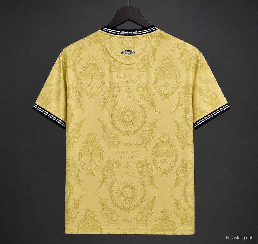 2026 Argentina Commemorative Gold  Jersey