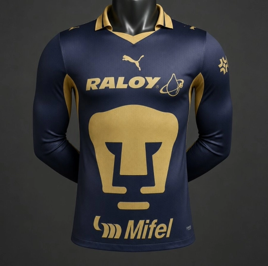 Player Version 26/27 Pumas UNAM Home Long Sleeve Jersey