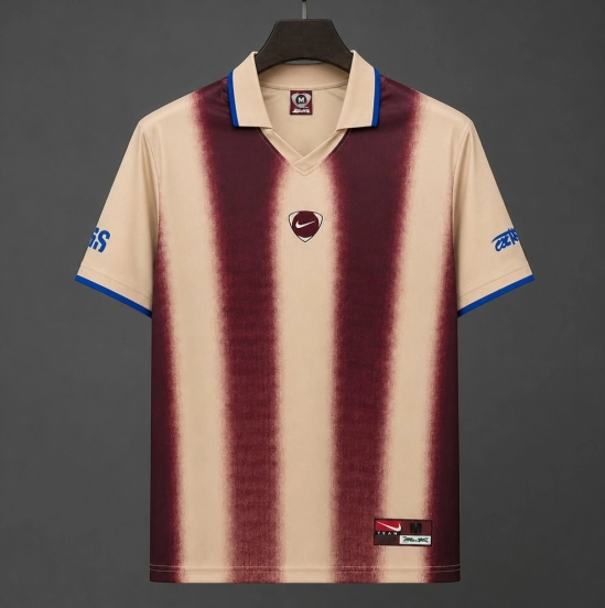2026 USA x Travis Scott Cactus Jack Total 90 Retro Cream/Maroon Jersey
