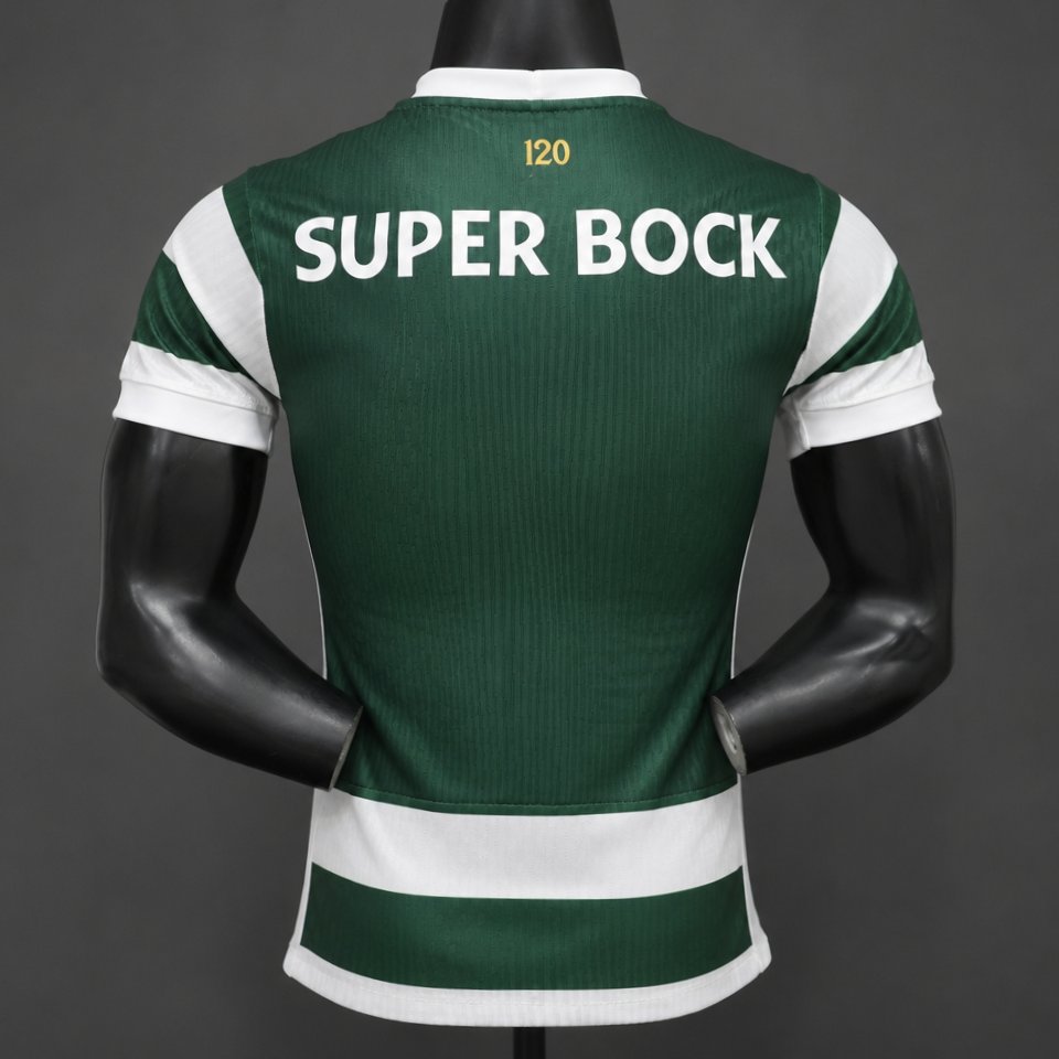 Player Version 26/27 Sporting Lisbon Home Green Stripes Jersey