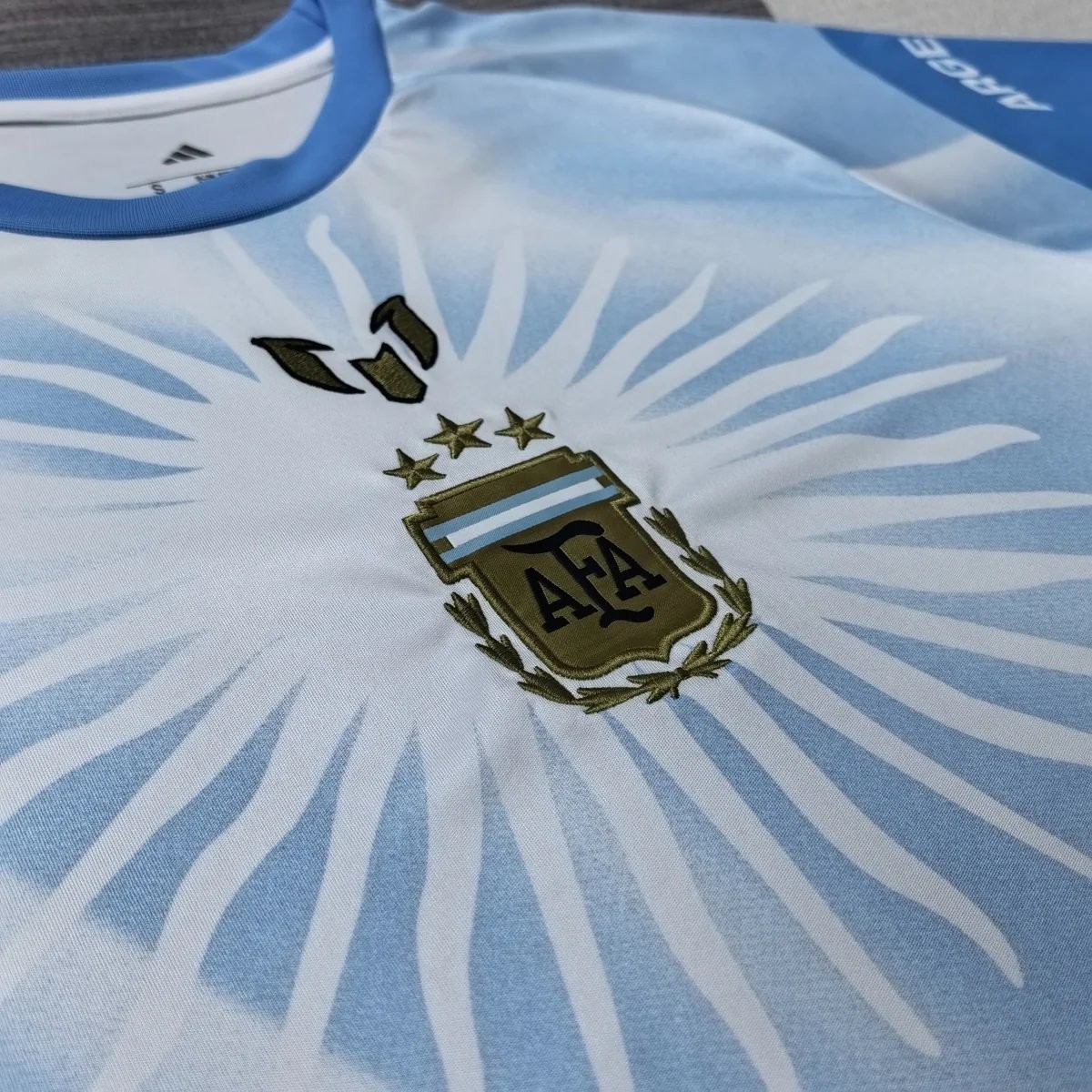2026 Argentina Pre-Match Light Blue Messi Farewell Jersey