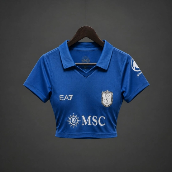 26/27 SSC Napoli Home Women Crop Jersey